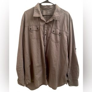 Calvin Klein Button Down Grey Men’s XXL 100% Cotton